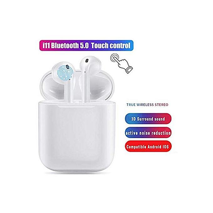 I11 TWS Bluetooth 5.0 - Écouteurs Stéréo Sans fil - Touch Control Pour IPhone / Android .